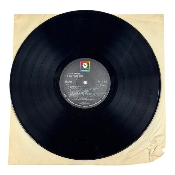 Ray Charles, I’m All Yours – Baby! Vinyl LP, 1970 ABC Records ST-91666 Soul Jazz - Picture 2 of 6